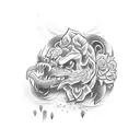 buda blues tattoo design idea