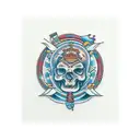 buda blues tattoo design idea