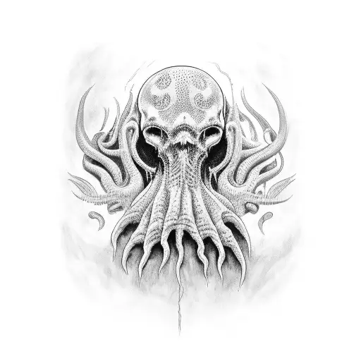 mind Flayer tattoo design idea