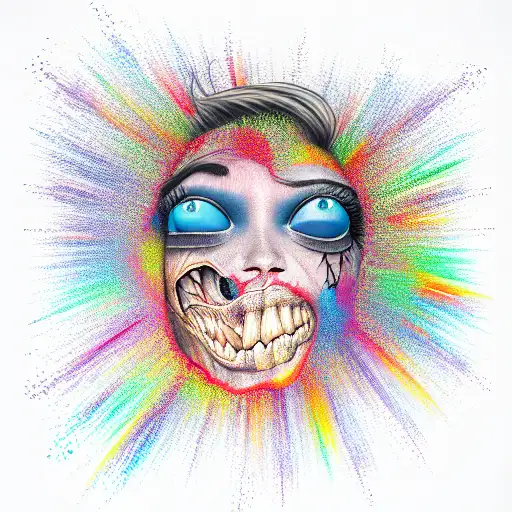 mental confusion tattoo design idea