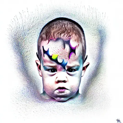 mental confusion boy tattoo design idea