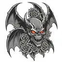 avenged sevenfold hellbat tattoo design idea