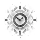 Clock with time 20:53, and ohana underneath at the sides i want some effects tattoo design idea