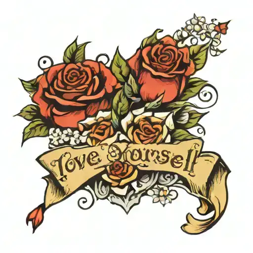 love yourself unconditionally  tattoo design idea