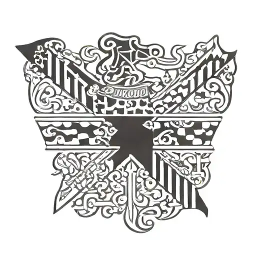 maryland flag tattoo design idea