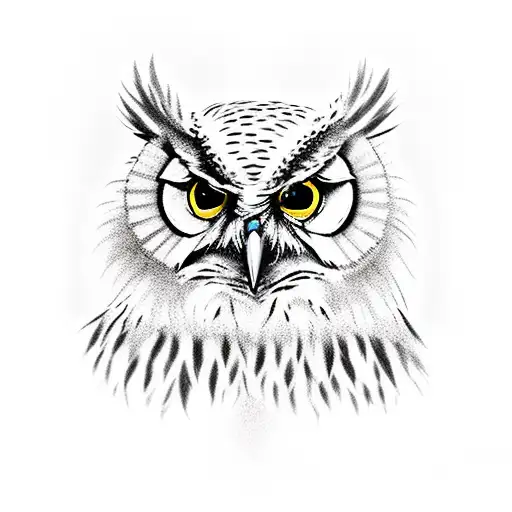 Epic Owl tattoo design idea