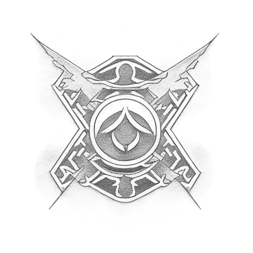 Wu-tang clan logo tattoo design idea