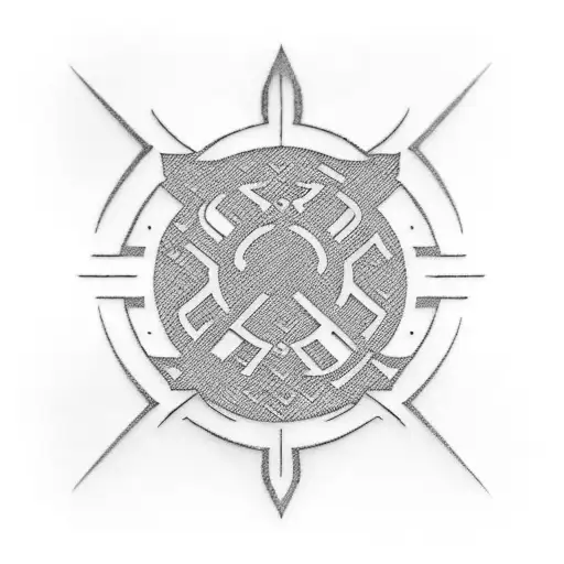 Wu-tang clan logo tattoo design idea