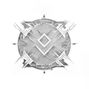 Wu-tang clan logo tattoo design idea