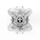 Wu-tang clan logo tattoo design idea