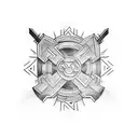 Wu-tang clan logo tattoo design idea