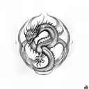 Dragon brother tattoo design idea