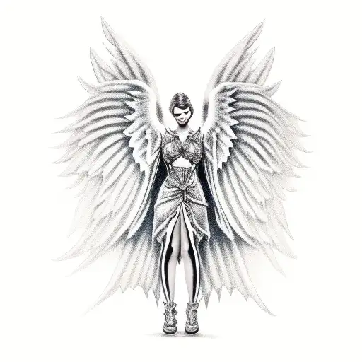 Angel Knight tattoo design idea
