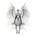 Angel Knight tattoo design idea