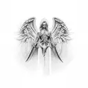 Angel Knight tattoo design idea