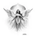 Angel Knight tattoo design idea
