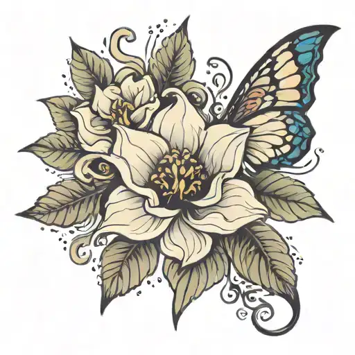 wallflower tattoo design idea