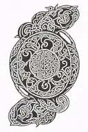 Celtic circle tattoo tattoo design idea