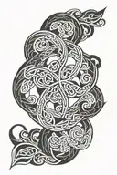 Celtic circle tattoo tattoo design idea