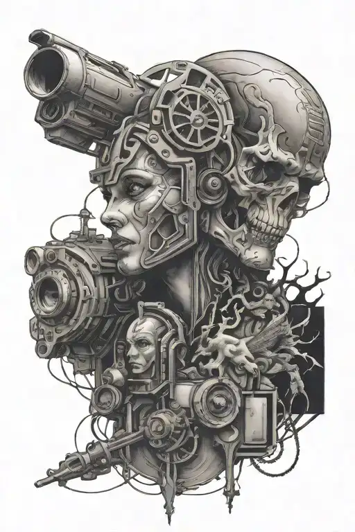 movie scenes tattoo design idea