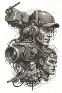 movie scenes tattoo design idea