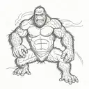 king kong tattoo design idea