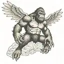 king kong tattoo design idea