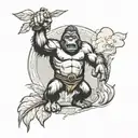 king kong tattoo design idea