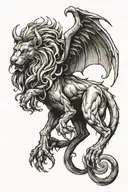 manticore tattoo design idea