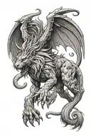 manticore tattoo design idea