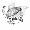 turkey track  tattoo design idea