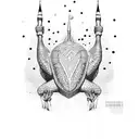 turkey track  tattoo design idea