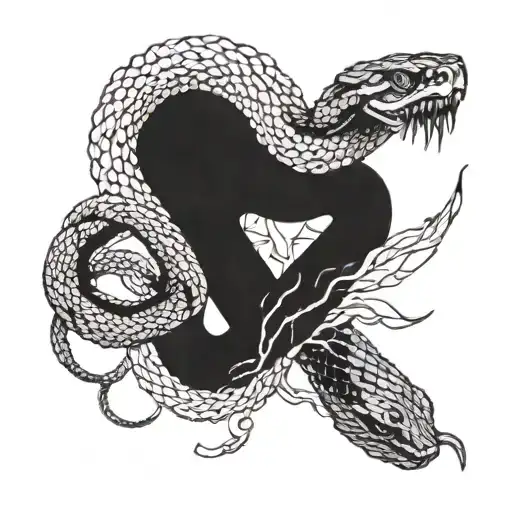 elden ring blasmemous snake tattoo design idea