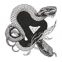 elden ring blasmemous snake tattoo design idea