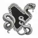 elden ring blasmemous snake tattoo design idea
