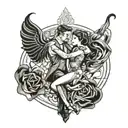 tango dance inspired tattoo design combining elements tattoo design idea