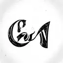 mixed SG letters  tattoo design idea
