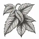 basil leaves tattoo design idea