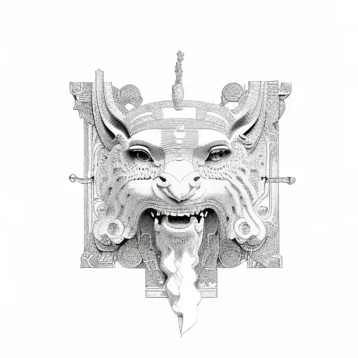 ancient greece patterns tattoo design idea