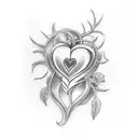 bleeding heart tattoo design idea
