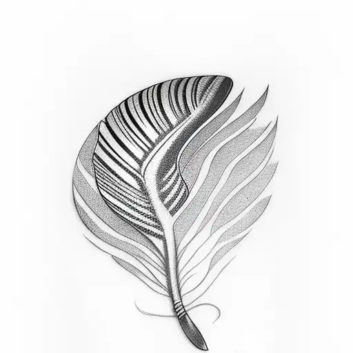 turkey feather with tracks tattoo design idea