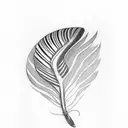 turkey feather with tracks tattoo design idea