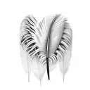 turkey feather with tracks tattoo design idea