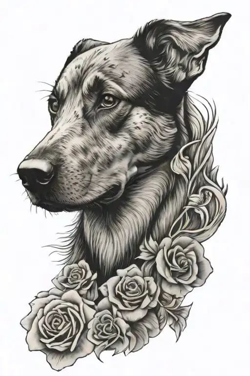 dog memorial tattoo tattoo design idea