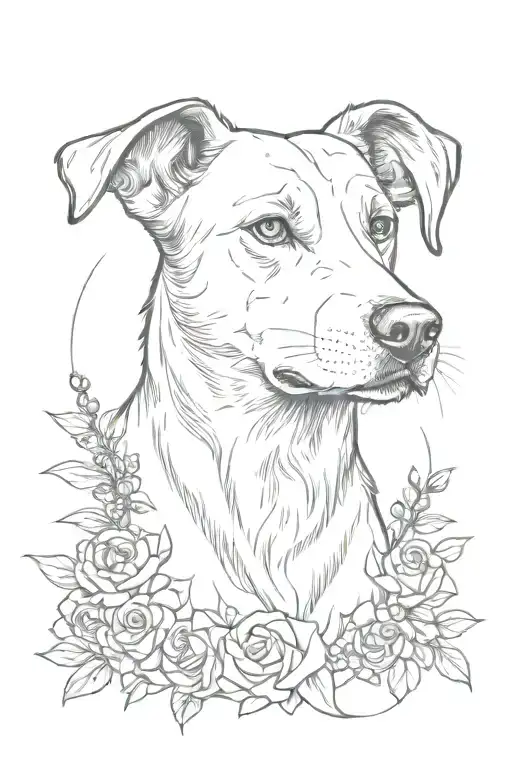 dog memorial tattoo tattoo design idea