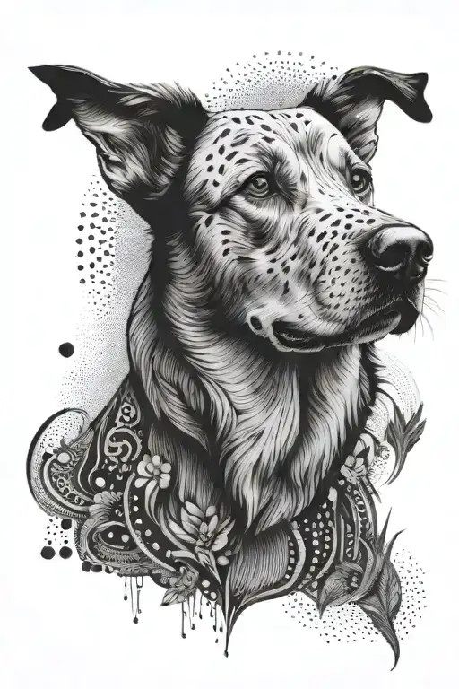 Dog memorial tattoo tattoo design idea