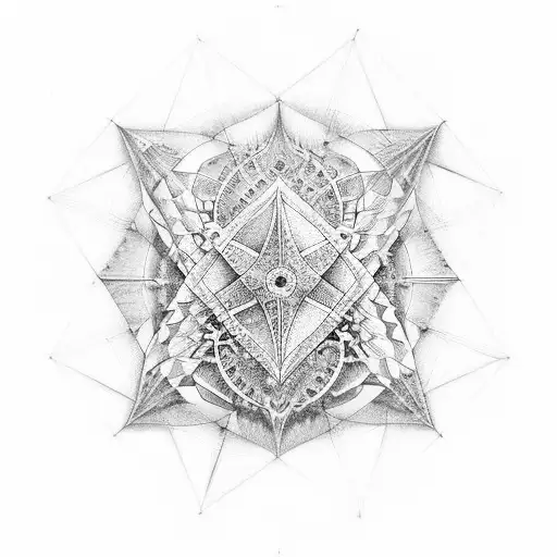 geometria sagrada tattoo design idea