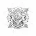 geometria sagrada tattoo design idea