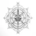 geometria sagrada tattoo design idea
