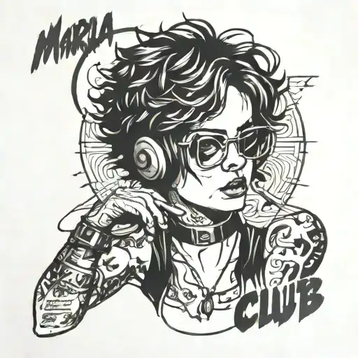 Marla fight club tattoo design idea